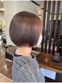 秋色透明感グレージュカラー