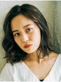 無造作ミディアムウェーブ/20代/30代/40代/ハレマチ