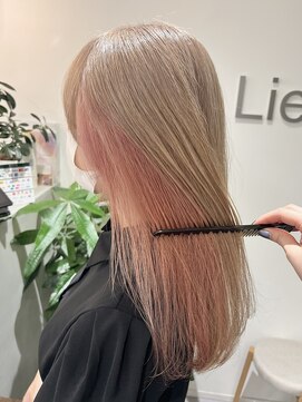 リアン(Lien) ピンク×ミルクティーベージュ　miyu