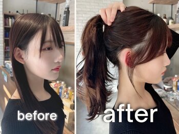 メゾンドムニ 恵比寿(Maison de MUNi)の写真/ヘアスタイルは前髪が8割◎似合わせに直結する顔まわりのカットはお任せください♪［恵比寿徒歩3分］