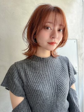 エイチ(H eitf) H【 eitf】原宿　【オレンジブラウン】　レイヤーボブ