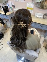 プーペ(pupe)&nbsp;ふんわりハーフアップ