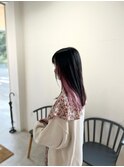 お団子ヘアにピッタリ/インナーカラー
