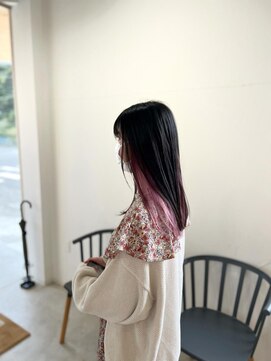 ヒュー(HUE) お団子ヘアにピッタリ/インナーカラー