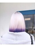 似合わせカットメルティカラー着物フェミニンロング