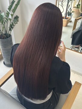 ミリ 奈良店(mm) 暖色ブラウン/近鉄奈良/学割/ピンクブラウン/髪質改善/ツヤ髪