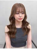 【LICCA 伊崎優李】韓国ヘア/レイヤーカット/前髪/ベージュ