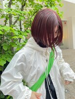 チクロヘアー(Ticro hair)&nbsp;@nkkn15 cassis brown