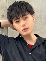 ロンドオム 池袋(Lond Homme)&nbsp;メンズ/men's/メンズカット/センターパート/曲がる縮毛矯正