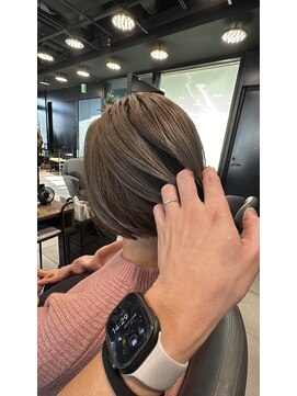 ランベリー(LANVERY) ツヤとまとまりの髪質改善カラー　ミニボブ