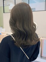 ソヨン 名駅2号店(SOYON)&nbsp;小顔/ミディアムレイヤー/アッシュグレー/オリーブグレージュ/h8