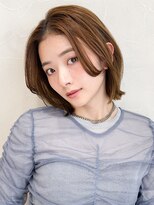 アグノス 青山(Agnos)&nbsp;外ハネボブこなれヘアシースルーバングデジタルパーマモテ髪