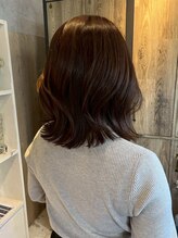 ナフィ バイ エイム 町田店(Nafie by eim)&nbsp;韓国風くびれミディアム/外ハネレイヤー/チョコレートブラウン