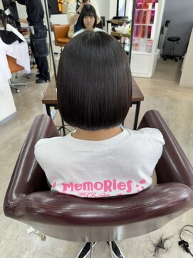 リシャルム 新保店(Re charme) 【艶感】やわらか縮毛矯正ボブ