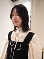ダルシット(dulcet★★★) ぱつっとロブ/顔周りレイヤー/暗髪