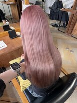 ラフ バイ マグ 南松本(R.A.F. by Mag)&nbsp;夏カラーケアブリーチ×ベビーピンクハイトーン×レイヤーカット