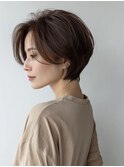 ミルクティーブロンド/ダークブルー/デジタルパーマ/いわき