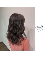 パドトロワ(Pas de trois)&nbsp;新潟×ブリーチなし×アッシュブラウン×簡単巻きアレンジ