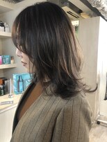 オシャレなお客様トレンドヘア【小顔マッシュラインウルフヘア】