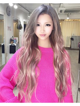 アンテナスクエア(ANTENA SQUARE) セラムグレージュ　ピンクメッシュ