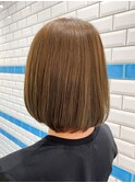 【藤原三知代】スリークボブミントベージュ