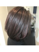 ナトゥーアベーネヘア(Natur Bene hair) ボブスタイル　バイオレット系カラー