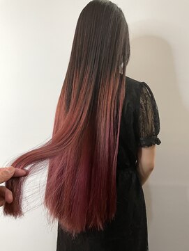 美容室ポール 西葛西店(PAUL) ディープピンクグラデーション