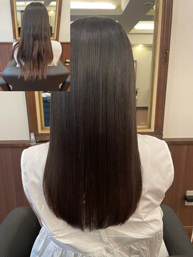 エンレイ(enRei) 髪質改善ナチュラル黒髪暗髪ブリーチなしストレートロング