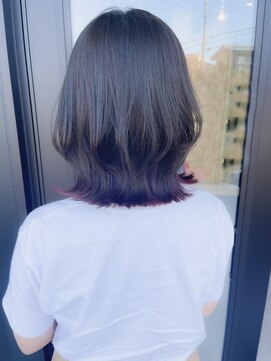 ニコル(NICOLL) グレージュ×くびれボブ