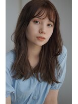 ガーデン ジングウマエ(GARDEN jingumae)&nbsp;ミディアムレイヤー/暗髪/シースルーバング/エアリーロング