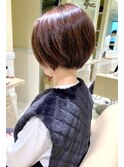 20代30代40代大人可愛いショートボブ 丸みが可愛いミニボブ