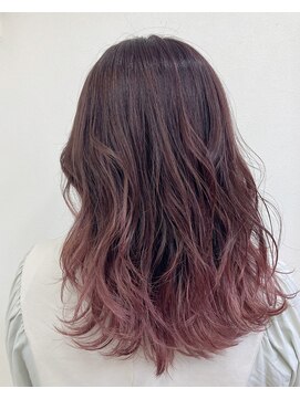 ゴットフロー(GOTTO FLOW) グラデーションカラー/ピンクカラー/くすみピンク