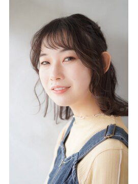 ヘアサロン アンフェール(Hair Salon Amfaire) 小林/ハーフアップ/サイド編み込み