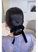 タイトな結婚式ヘアセット☆