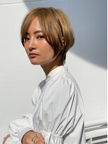 シー バイ ロンド 新宿(Sea by Lond)&nbsp;【福島】大人美人ショート　ミルクティベージュ　新宿／髪質改善