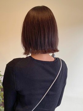 ラファンス 栗林店(LaFENCE) 外はねボブ/ココアブラウン