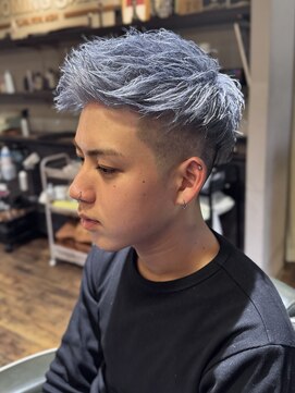 エクファフォーメン(EX-FA FOR MEN) ダークアッシュ/ニュアンスパーマ/韓国マッシュ/スペインカール