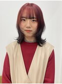 セミブリーチで作るじゅわっとルーツカラー