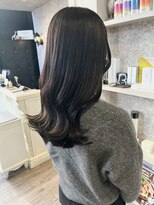 キャアリー(Caary)&nbsp;福山美容室caary 韓国風切りっぱなしゆるふわロング透明感20代