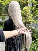 ヌエン 渋谷(NU/EN)&nbsp;春のトレンド外国人風ホワイトベージュとハイトーンロング