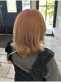 ピンクベージュ/ベージュ/ブリーチ1回
