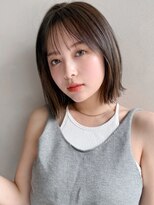 リヤン 表参道(lyann)&nbsp;暗めカラーデザインカラーフェイスフレーミング外ハネボブa