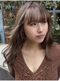 ロングヘアハイライト