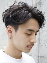 フィフス 原宿(fifth) 原宿ゆるめツイストスパイラルパーマメンズカットセンターパート