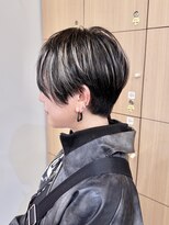 モリオ フロム ロンドン 成増店&nbsp;【morio成増 セリザワ】ハンサムショート 毛先ハイライトカラー