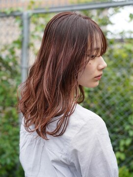 エルズ 大宮店(ailes) ミディアム×ピンクベージュ[大宮/大宮ショート/ショート/ボブ]