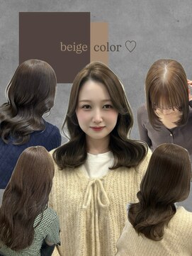 ソア 並木坂(Soa) ベージュ/韓国スタイル/レイヤーカット/並木坂/透明感カラー
