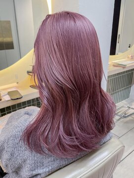 テトラ バイ ネオリーブ 横浜西口店(tetra by neolive) ☆ピンクラベンダー春カラーミディアムブリーチ横浜