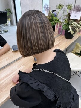 カミュー 高岳(CAMUE) ボブ地毛ハイライト