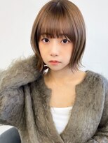 ピールアーク(peal ark)&nbsp;大人可愛いショートボブAujua/ブリーチなしカラー